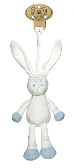 Teddykompaniet Diinglisar organic clip 16 cm - blå kanin